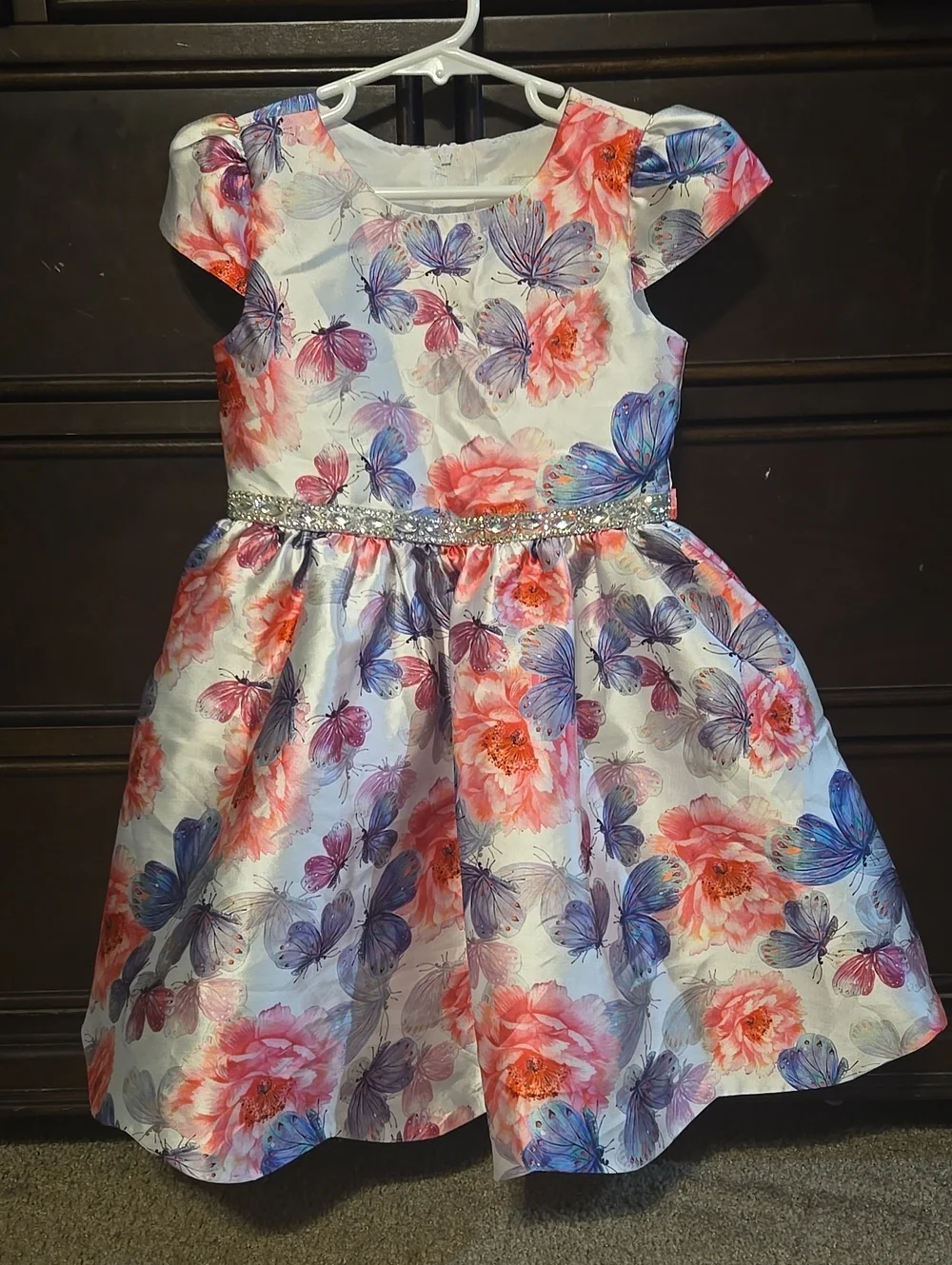 5t Rare Editions Floral & Butterfly Dress